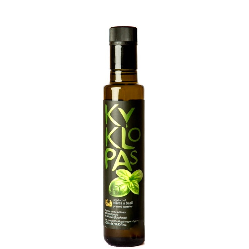 KYKLOPAS Extra Virgin Olive Oil with Basil