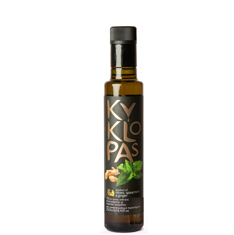 KYKLOPAS Extra Virgin Olive Oil with Spearmint & Ginger