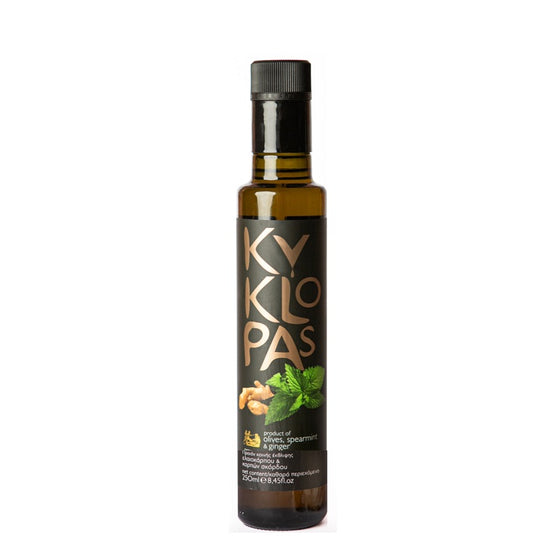 KYKLOPAS Extra Virgin Olive Oil with Spearmint & Ginger